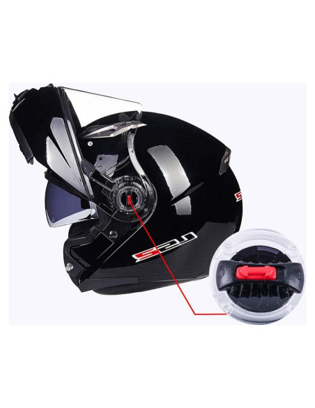 Kakalote Clips de Visera para Casco LS2 358 396 370 - 2 Piezas