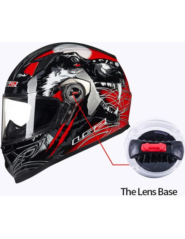 Kakalote Clips de Visera para Casco LS2 358 396 370 - 2 Piezas