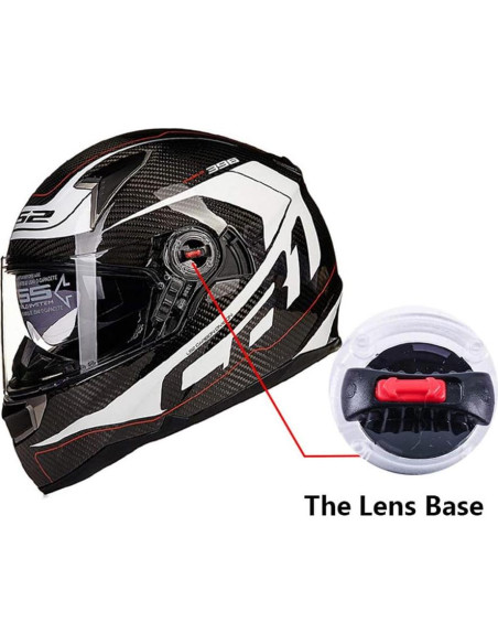 Kakalote Clips de Visera para Casco LS2 358 396 370 - 2 Piezas