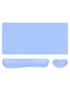 Conjunto Alfombrilla de Teclado y Ratón MOSISO Ergonómico Azul