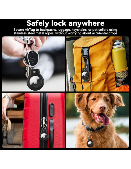 Paquete de 2 fundas Vancle para Apple AirTag - Antipérdida