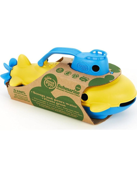 Submarino Green Toys Azul - Juguete Acuático Seguro 26.67 cm