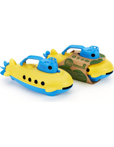 Submarino Green Toys Azul - Juguete Acuático Seguro 26.67 cm