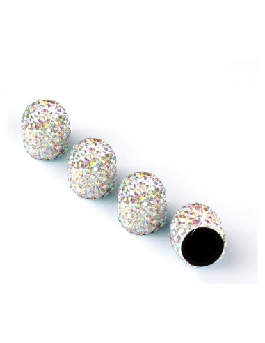 Tapones de Válvula de Neumático JUSTTOP 4 Piezas Cristal AB