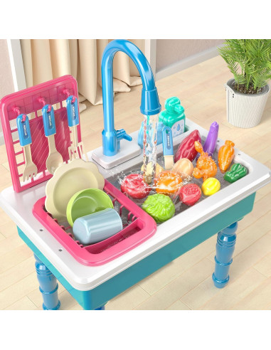 Set de Juguete de Cocina SmartChef con Fregadero Azul 1.28kg