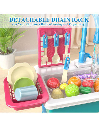 Set de Juguete de Cocina SmartChef con Fregadero Azul 1.28kg