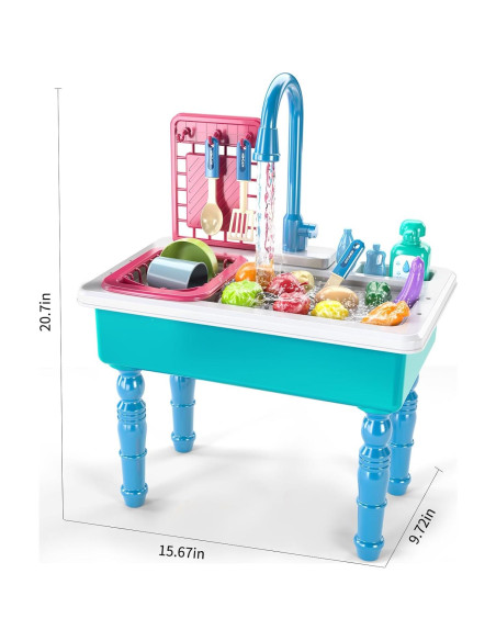 Set de Juguete de Cocina SmartChef con Fregadero Azul 1.28kg