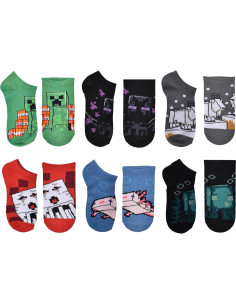 Set de Calcetines Cortos Minecraft para Hombre - Paquete de 3 2