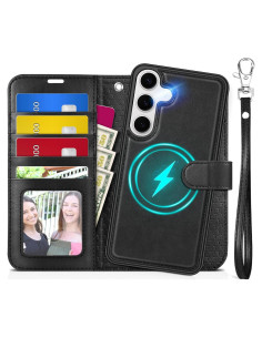 Funda TUCCH para Galaxy S25 6.2" con bloqueo RFID y 4 ranuras