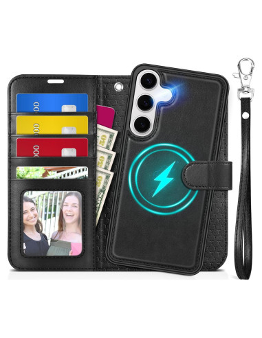Funda TUCCH para Galaxy S25 6.2" con bloqueo RFID y 4 ranuras
