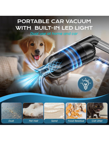 Aspiradora de Mano Inalámbrica NecYINuoVe ZY-3701 350ml 8KPA