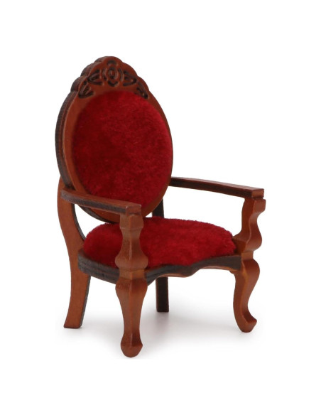 Silla Miniatura Retro Vintage Cutemini 1:12 para Casa de Muñecas