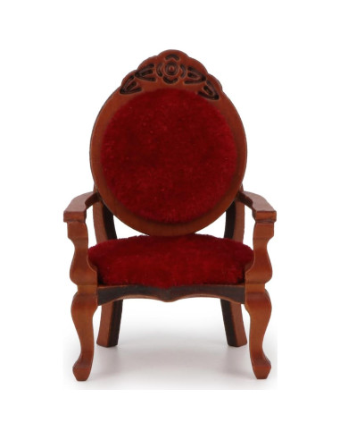 Silla Miniatura Retro Vintage Cutemini 1:12 para Casa de Muñecas