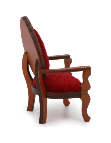 Silla Miniatura Retro Vintage Cutemini 1:12 para Casa de Muñecas