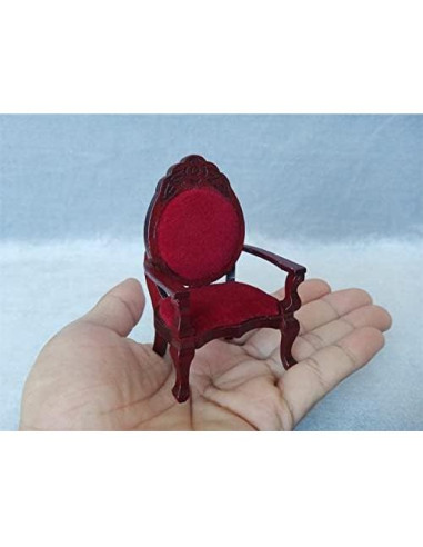 Silla Miniatura Retro Vintage Cutemini 1:12 para Casa de Muñecas