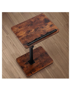 Mesa Lateral Ajustable MuiiuM - Bandeja Sofá Rústica 83.82 cm