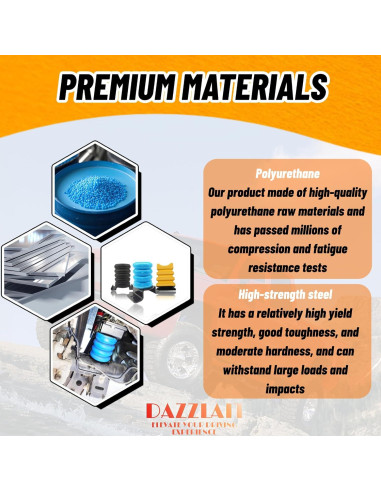 Ayuda de Resorte DAZZLAIT SSF-106-40 para Vehículos Cargados