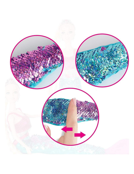 Conjunto de Muñeca Princesa Sirena Río Amarillo 30 cm