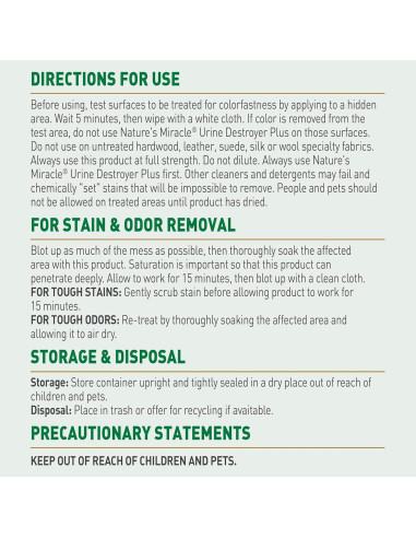Destruidor de Orina Nature's Miracle Plus 1.89L Enzimático