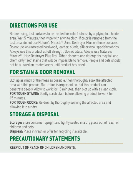 Destruidor de Orina Nature's Miracle Plus 1.89L Enzimático