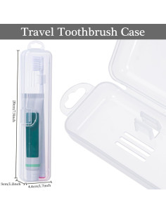 Estuche de viaje para cepillos de dientes Gamdee - 2 unidades 20x4.7x3 cm 2