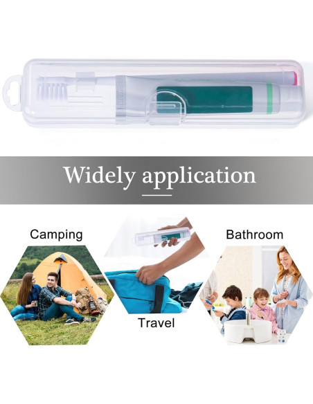 Estuche de viaje para cepillos de dientes Gamdee - 2 unidades 20x4.7x3 cm