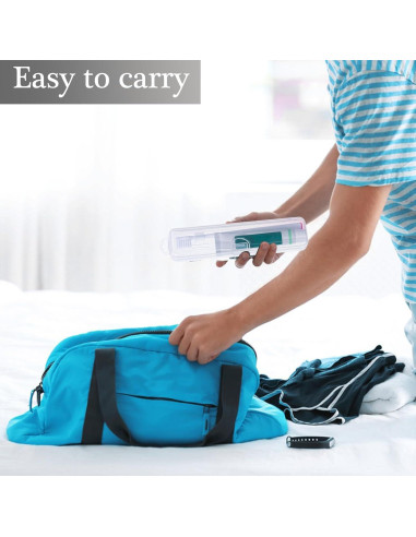 Estuche de viaje para cepillos de dientes Gamdee - 2 unidades 20x4.7x3 cm