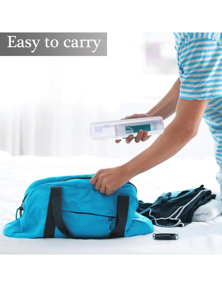 Estuche de viaje para cepillos de dientes Gamdee - 2 unidades 20x4.7x3 cm