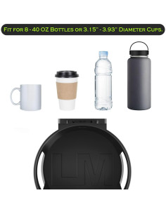 Soporte Universal para Vaso Grande LITTLEMOLE 1.18L Negro 2