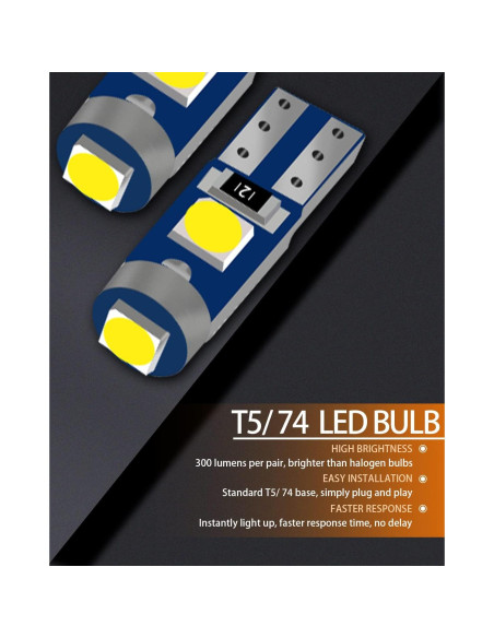 Paquete de Bombillas LED Interiores MEALAM para Toyota Camry 2007-2011