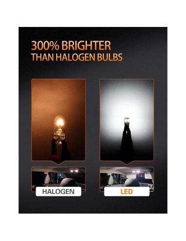 Paquete de Bombillas LED Interiores MEALAM para Toyota Camry 2007-2011