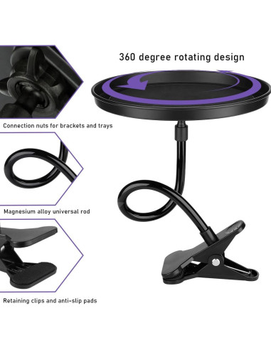Bandeja de Comida Ajustable para Coche Sylvil 44.9x22.1cm