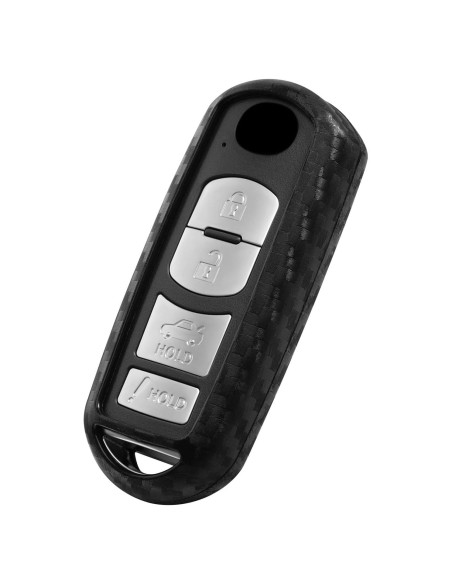 Funda de Llave Silicona Fibra de Carbono WORCAS Mazda Fiat