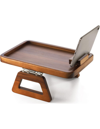 Bandeja de Brazo de Sofá Tinamo de Madera de Acacia 35x24 cm