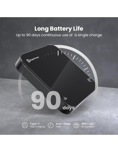 Báscula de café digital Maestri House 2kg/0.1g recargable