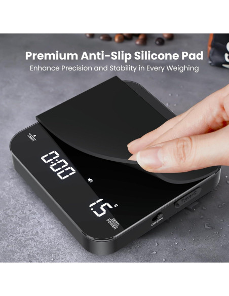 Báscula de café digital Maestri House 2kg/0.1g recargable