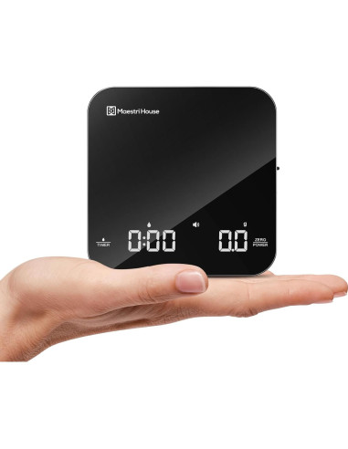 Báscula de café digital Maestri House 2kg/0.1g recargable