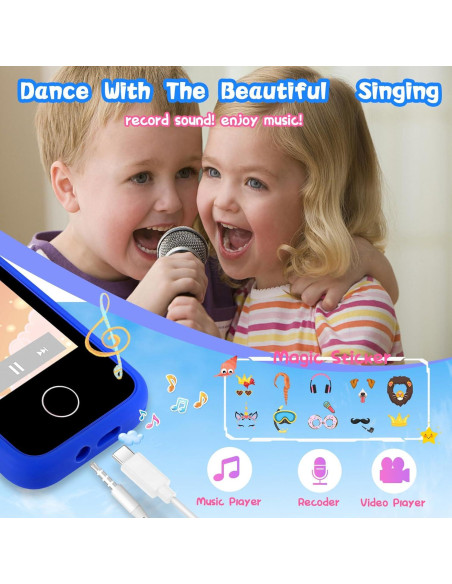 Teléfono Juguete Inteligente WEOLULI Azul 3-10 Años