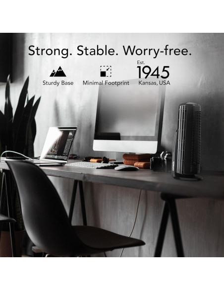 Ventilador Circulador de Aire Vornado Duo 35.56 cm Negro