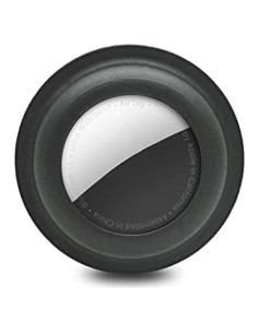 Funda Adhesiva para Apple AirTag - Silicona Antirayaduras - Negra