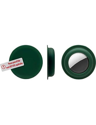 Funda Adhesiva para Apple AirTag - Silicona Antirayaduras - Negra