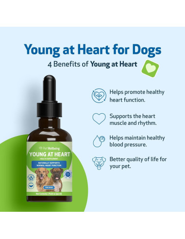 Suplemento Herbal Pet Wellbeing Joven de Corazón para Perros 59 ml