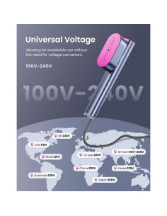 Vaporera de Viaje Mgnaooi 100-240V 120ml 1000W Púrpura 2