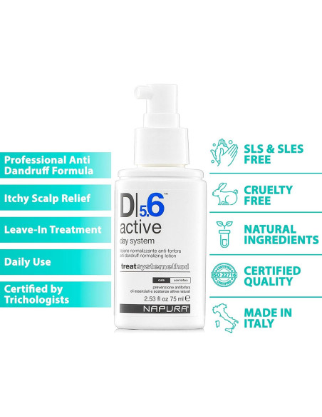 NAPURA D5.6 Acondicionador Anticaspa 75 ml - Spray para Cuero Cabelludo
