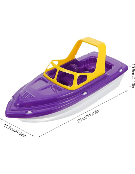 Juguete de Baño Barco de Plástico TOYANDONA 28x11.5cm