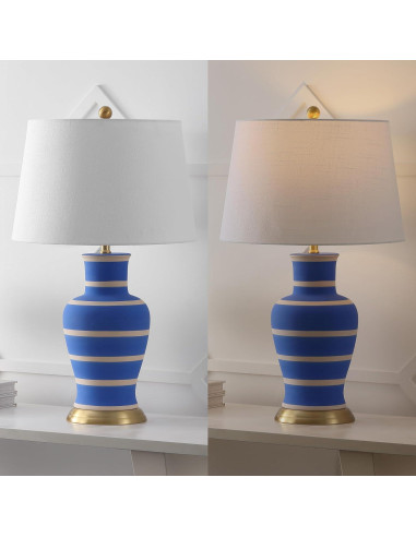 Lámpara de Mesa JONATHAN Y JYL4026L Cerámica 73.66 cm Azul/Beige