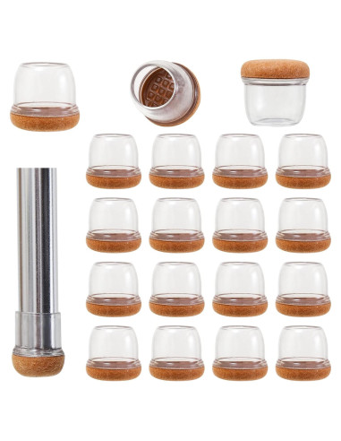 16 Tapas de Silicona para Patas de Silla Kotiorname 3.18 cm