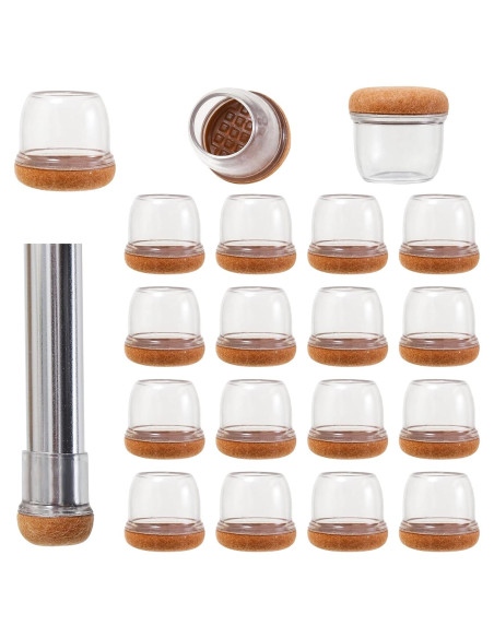 16 Tapas de Silicona para Patas de Silla Kotiorname 3.18 cm