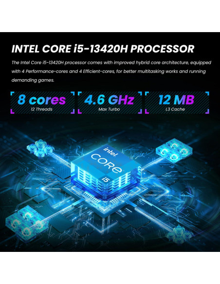 Portátil para Juegos MSI B13VF, 15.6" FHD, Intel i5, RTX 4060