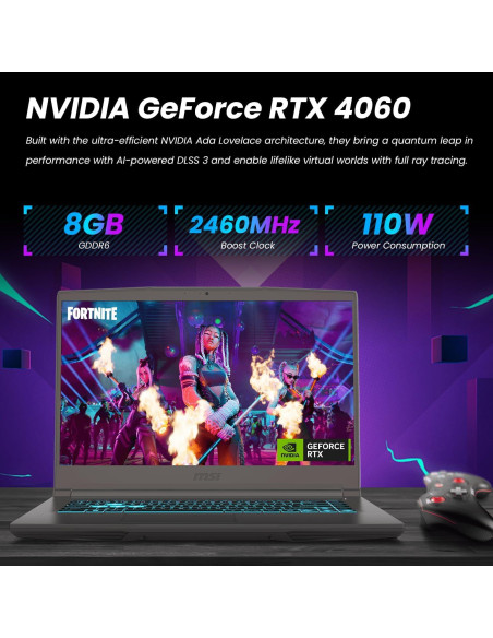 Portátil para Juegos MSI B13VF, 15.6" FHD, Intel i5, RTX 4060